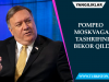 Pompeo Moskvaga tashrifini bekor qildi