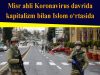 Misr ahli Koronavirus davrida kapitalizm bilan Islom o‘rtasida