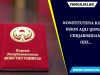 Konstitutsiya kuni: inson aqli qonun chiqarishdan ojiz…