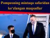 Pompeoning mintaqa safaridan ko‘zlangan maqsadlar
