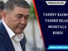 Tashiev rasmiy tashrif bilan Moskvaga bordi