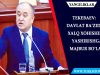 Tekebaev: davlat ba’zida xalq xohishini yashirishga majbur bo‘ladi
