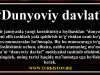 “Dunyoviy davlat”