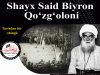 Shayx Said Biyron Qo‘zg‘oloni