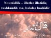 Noumidlik – illatlar illatidir, tushkunlik esa, balolar boshidir
