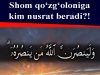 Shom qo‘zg‘oloniga kim nusrat beradi?!