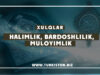 Halimlik, bardoshlilik, muloyimlik